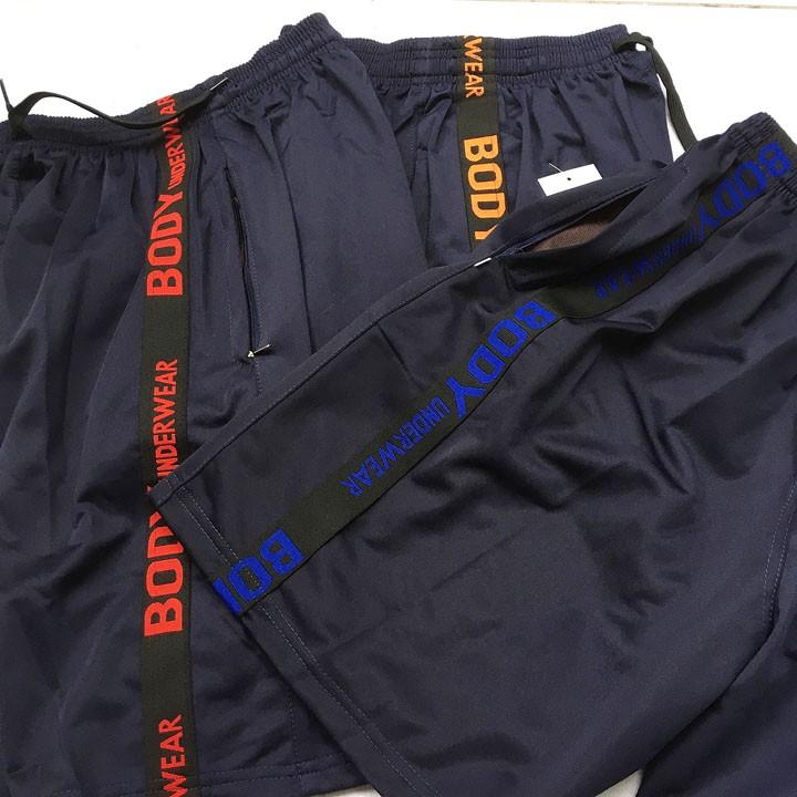 Quần đùi nam từ 70-80kg thun dày phối viền dây - Quần lửng nam - QN5