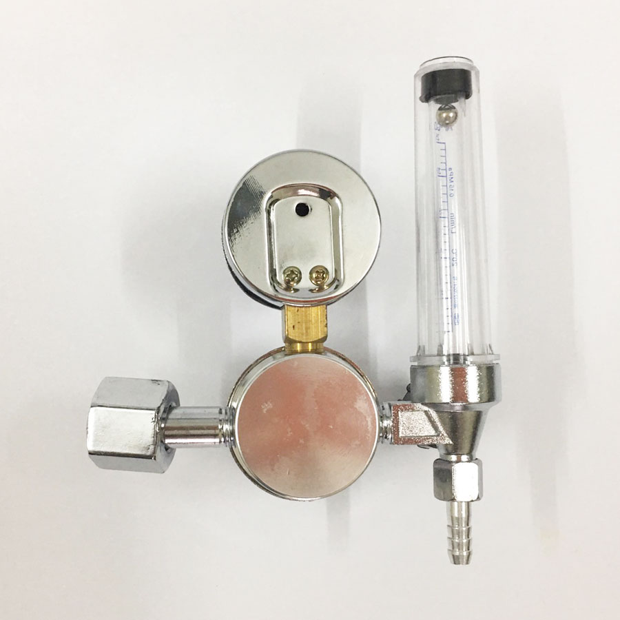 Đồng Hồ Khí Argon Ren Trong Mạ Crom - Hộp Cam
