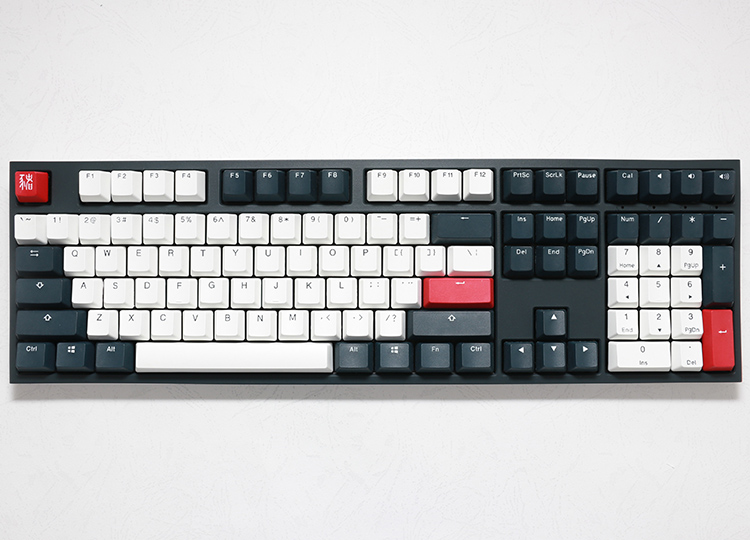 Bàn phím Ducky One 2 Tuxedo Cherry MX Switch Fullsize - Hàng chính hãng