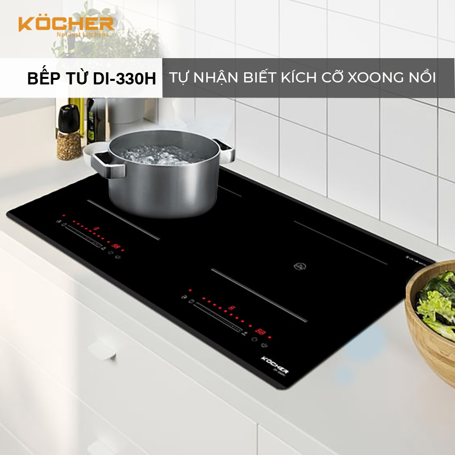 Bếp từ đôi Kocher DI-330H- Hàng Chính Hãng