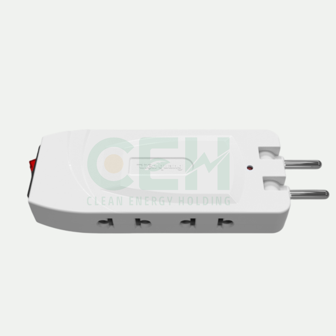 Ổ cắm xoay gấp gọn Điện Quang ĐQ ESK RT (4 lỗ, 1 công tắc)