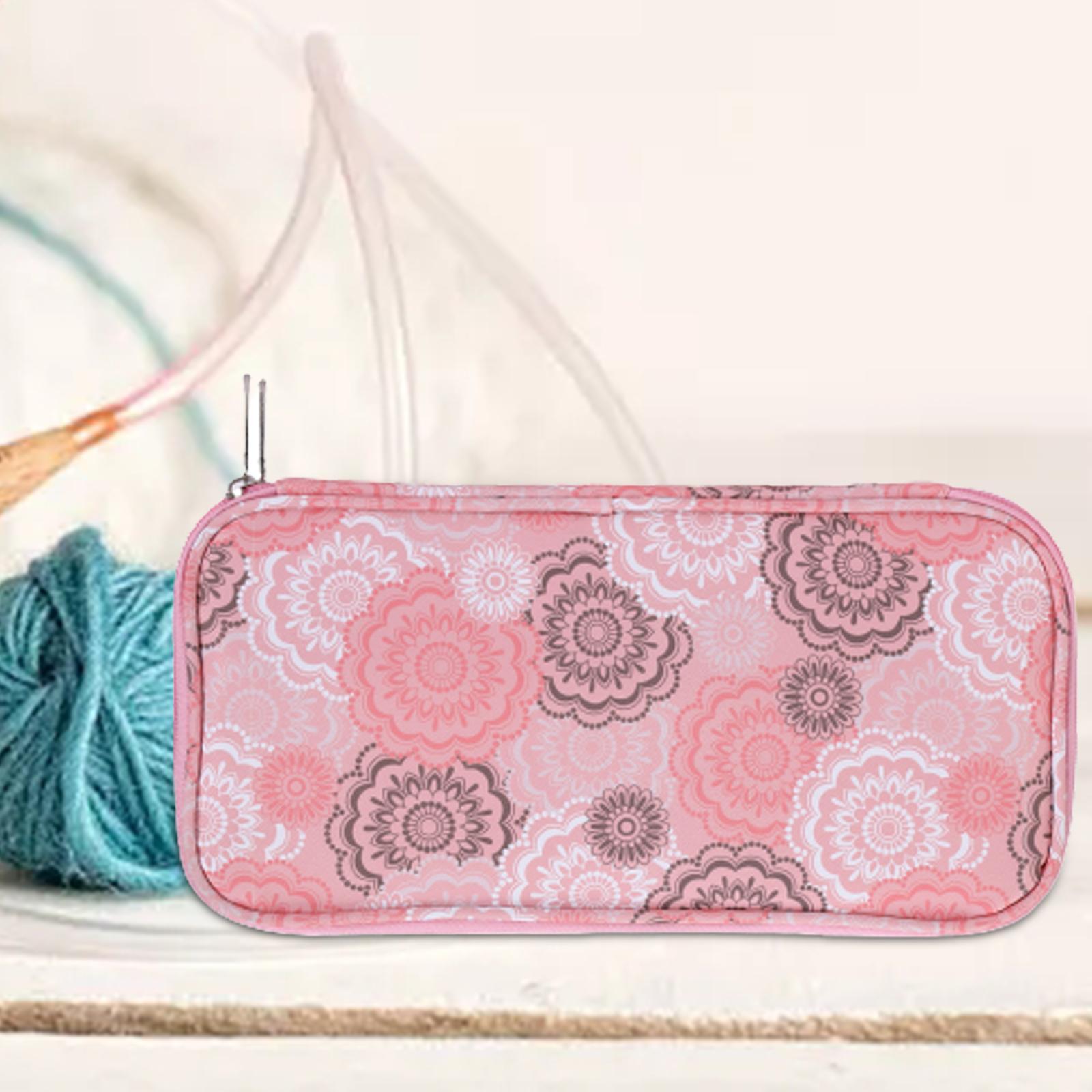 Knitting Storage Bag Knitting Bag Storage Bag Empty for Scissors 600D Oxford Cloth Portable Crochet Bag Crochet Hook Case