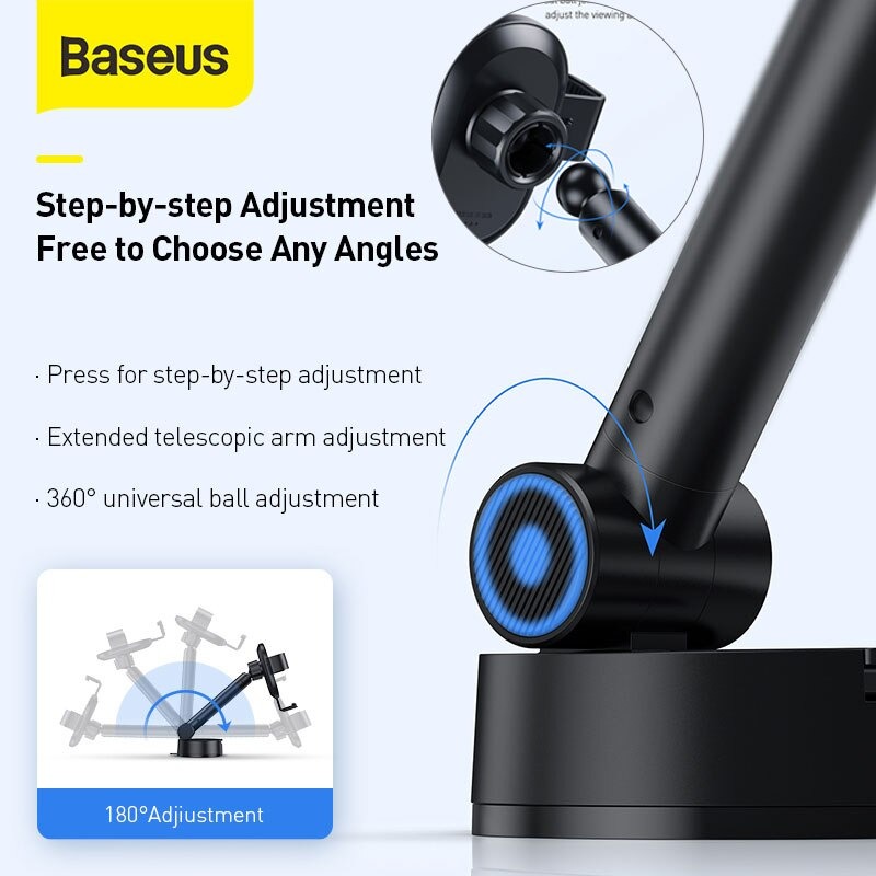 Bộ giá đỡ điện thoại trên xe hơi Baseus Simplism Gravity Car Mount Holder - Hàng Chính hãng