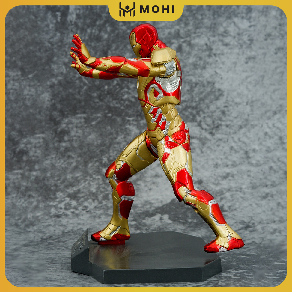 - Mô Hình Marvel Ironman MK42 siêu chất, cao 19cm - Figure Ironman - Hộp đẹp