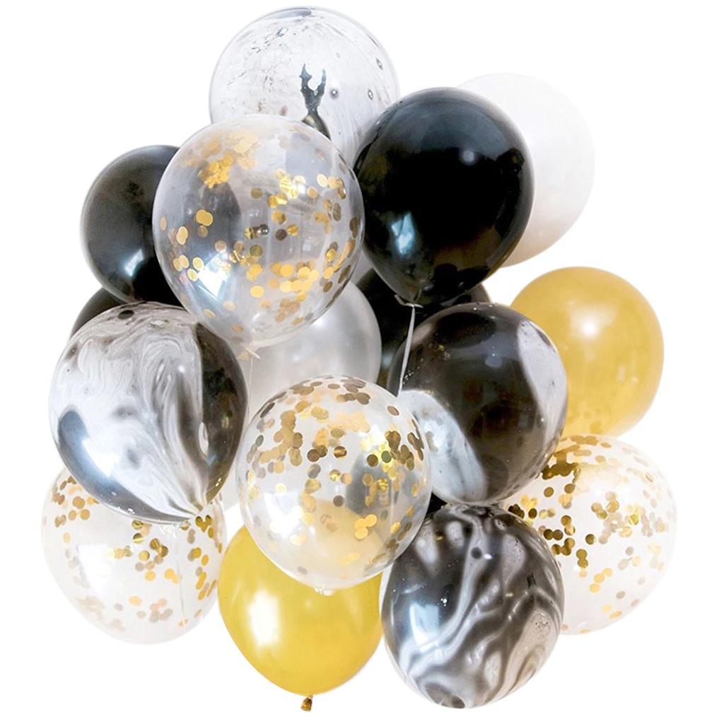 20 Pieces Agate Confetti Latex Balloons Wedding Birthday Party Decor