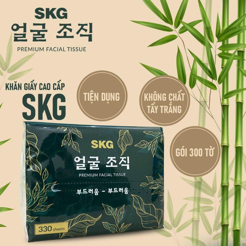 Free Ship - Thùng 30 gói giấy ăn gấu trúc hàng giấy cao cấp SKG 300 tờ/ gói