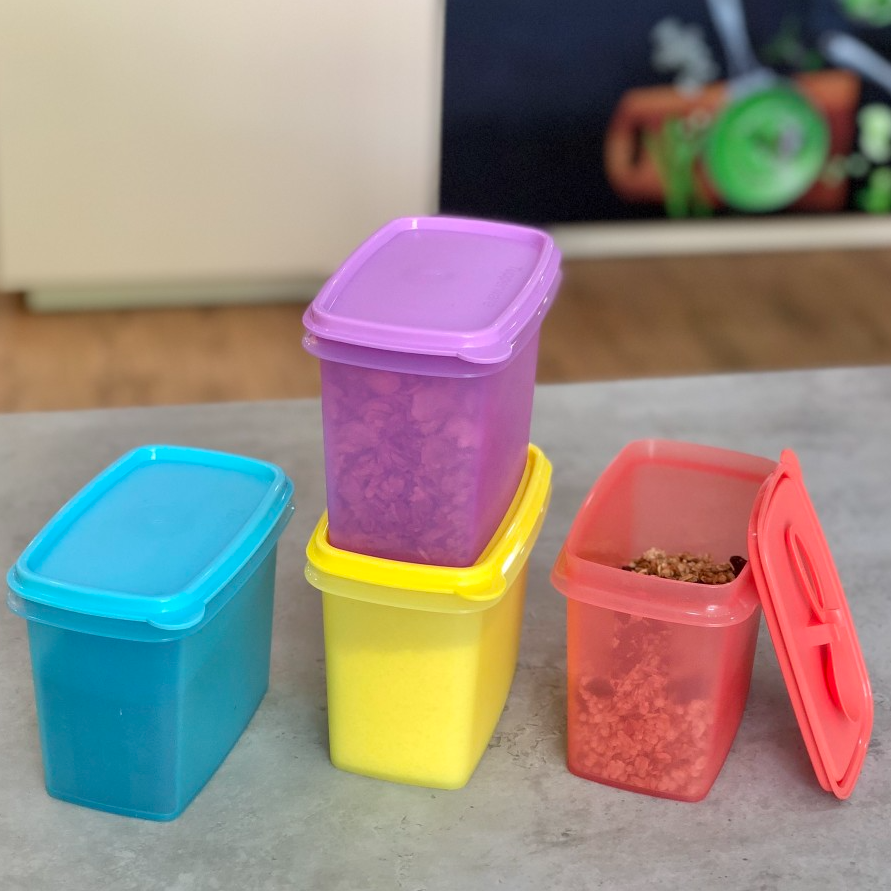 BỘ 4 HỘP GIA VỊ TUPPERWARE