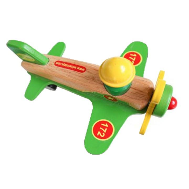 Đồ chơi gỗ Máy bay quân sự | Winwintoys 68262 | Kích thích tưởng tượng và vận động | Đạt tiêu chuẩn CE và TCVN