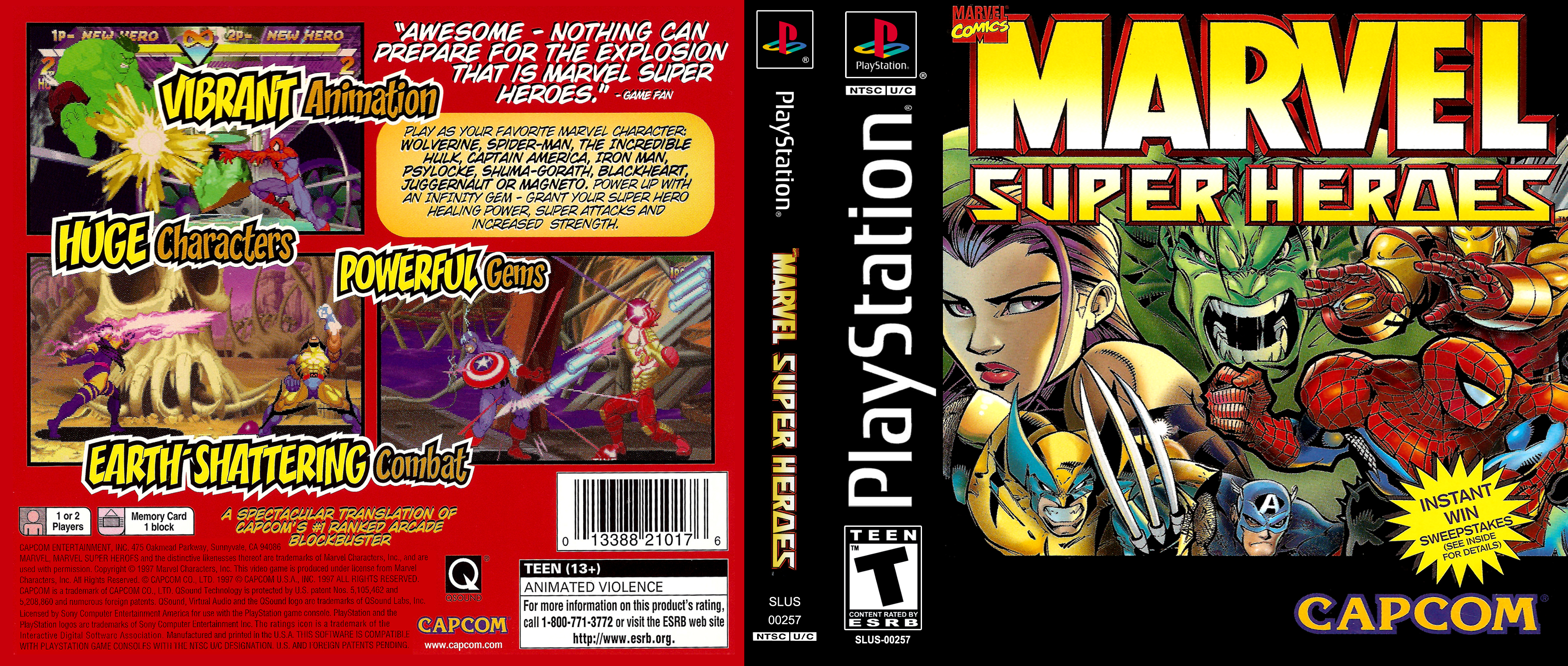 [HCM]Game ps1 marvel super heroes