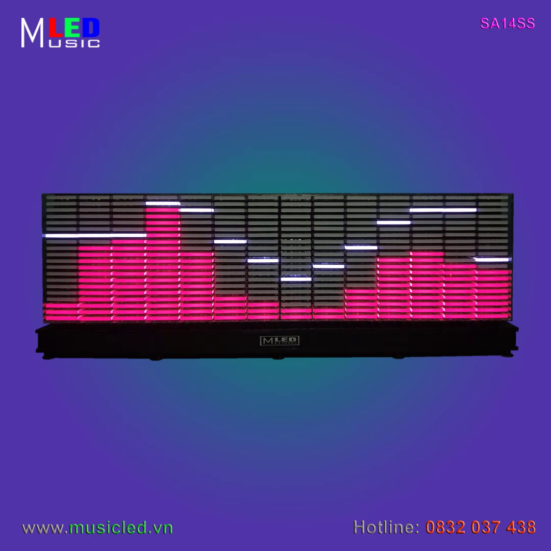 Dàn đèn Music LED nháy theo tần số nhạc 14 cột để bàn