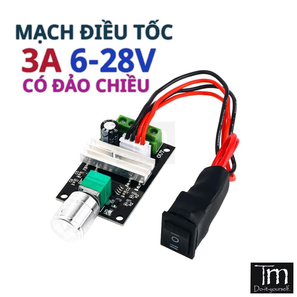 Mạch Điều Tốc Có Đảo Chiều Động cơ 6-28V 3A