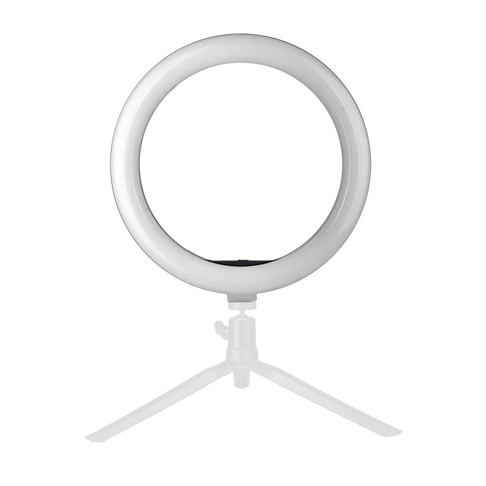 Đèn LED vòng 10 inch Ánh sáng làm đẹp điều chỉnh độ sáng 3 chế độ 3000K-6500K USB cung cấp năng lượng với Bộ điều hợp đầu bóng - Đèn vòng & Bộ chuyển đổi đầu bi & Giá đỡ & Chân máy