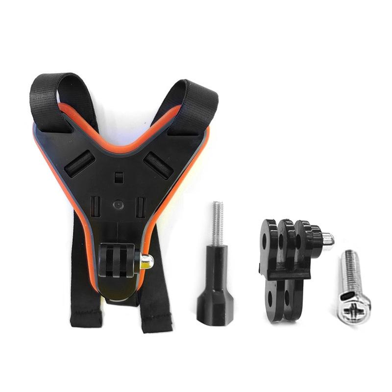 Dây gắn máy ảnh GoPro hero765 gắn nón bảo hiểm tiện lợi