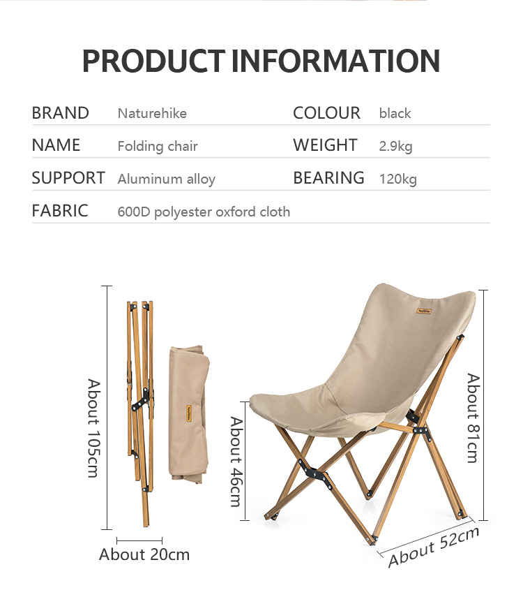 Ghế xếp Glamping NH19Y001-Z - MW01 Outdoor Folding Chair