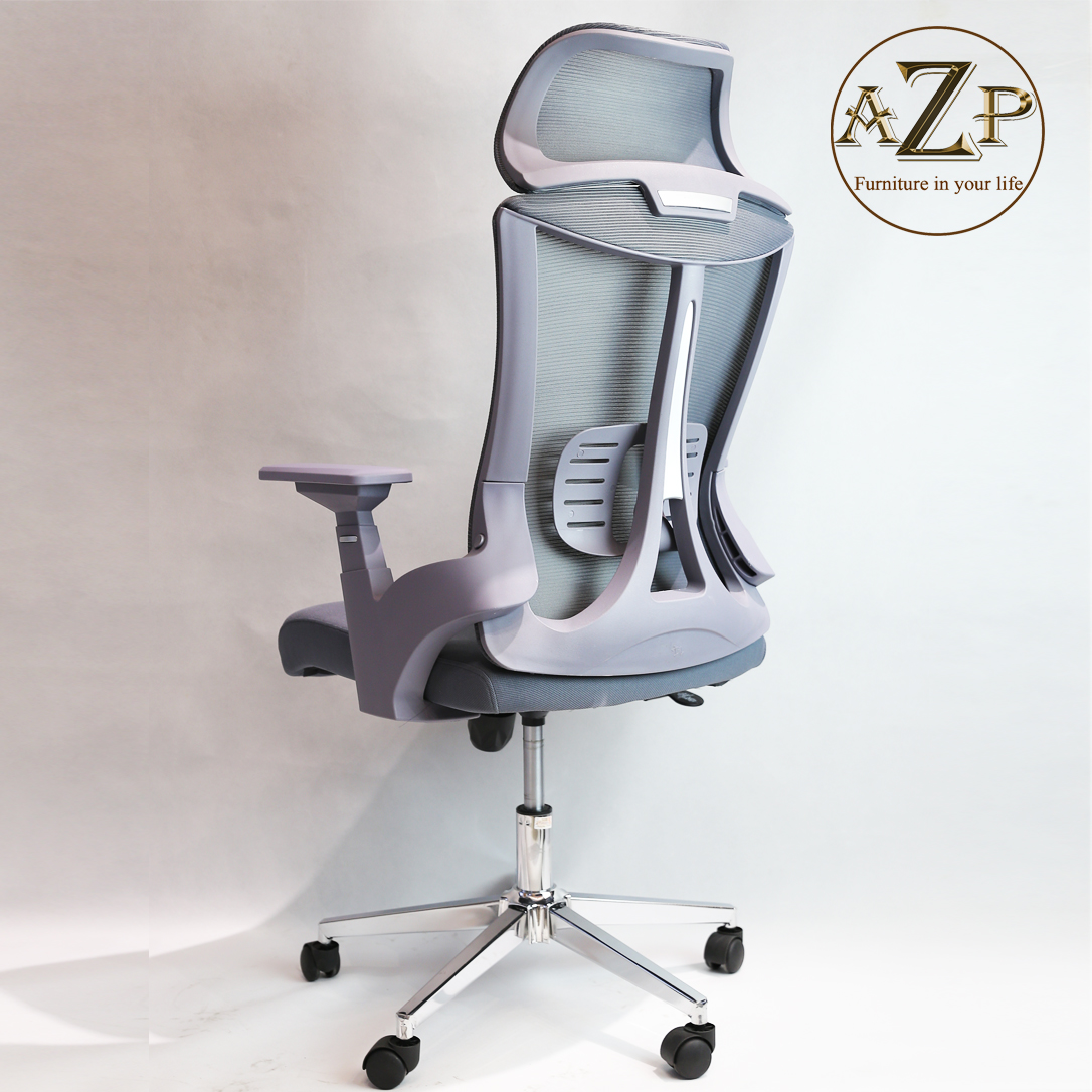 Siêu Phẩm Độc Quyền Ghế Văn Phòng Azp Furniture Ergonomic Azp - 9153 - Xam Dòng Thời Trang