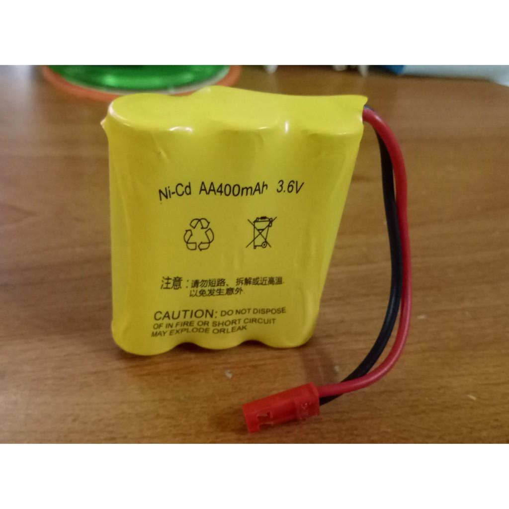 Pin sạc 3.6v dung lượng 400mAh chân cắm đỏ jack jst