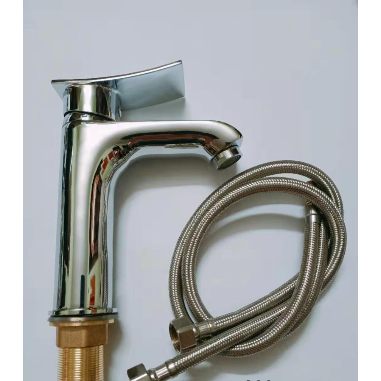 Vòi lavabo cắm chậu đồng mạ croom cao cấp TA 209