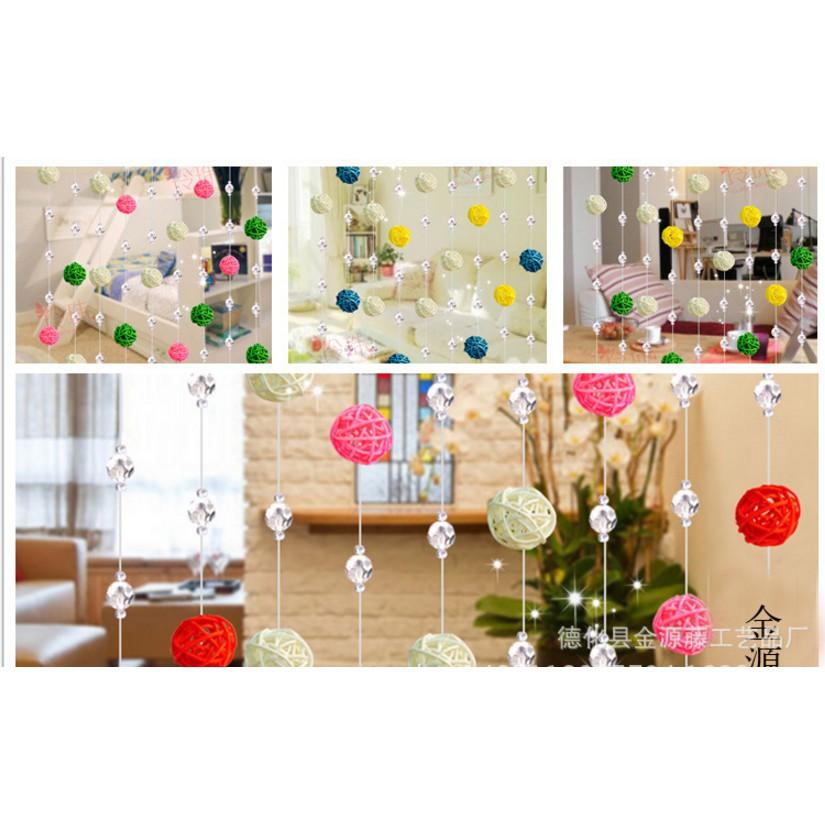Quả cầu mây trang trí nhiều màu đủ size