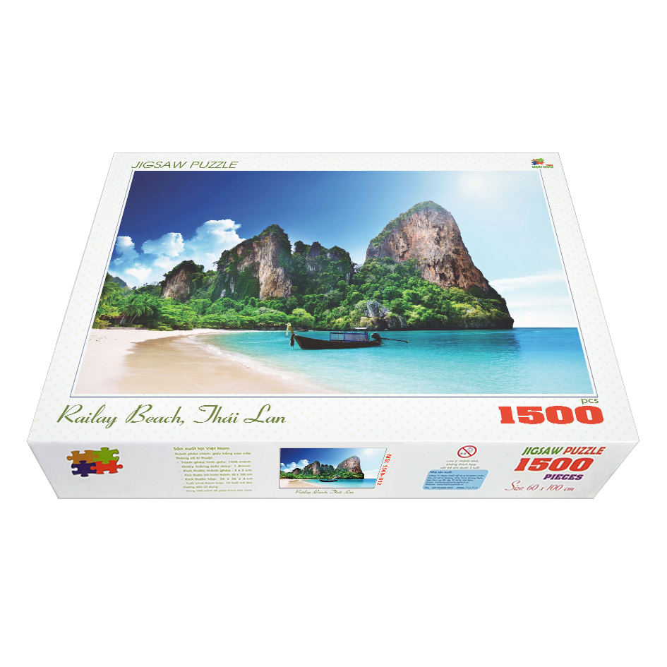 Bộ tranh xếp hình cao cấp 1500 mảnh ghép – Railay Beach, Thái Lan