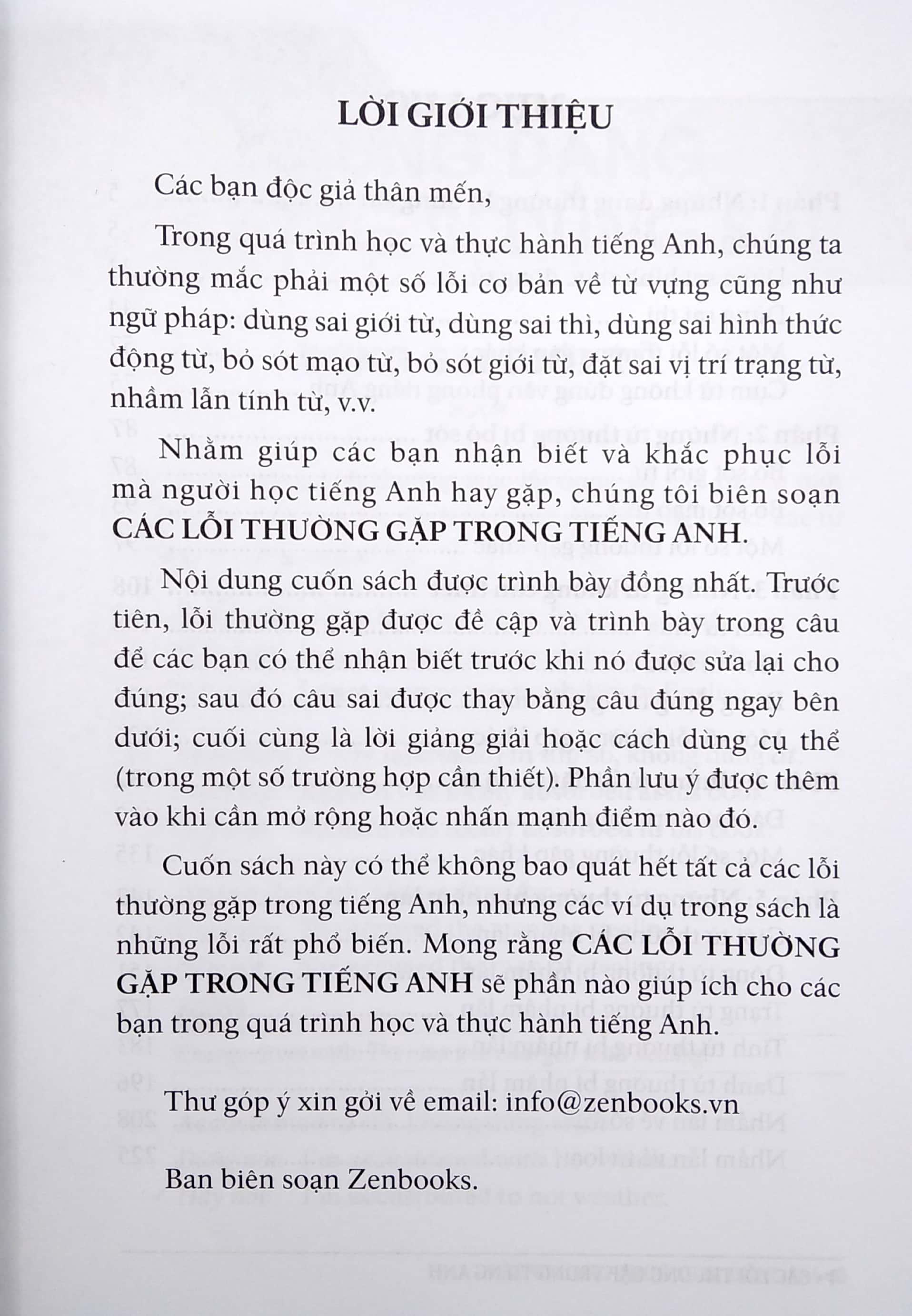 Các Lỗi Thường Gặp Trong Tiếng Anh