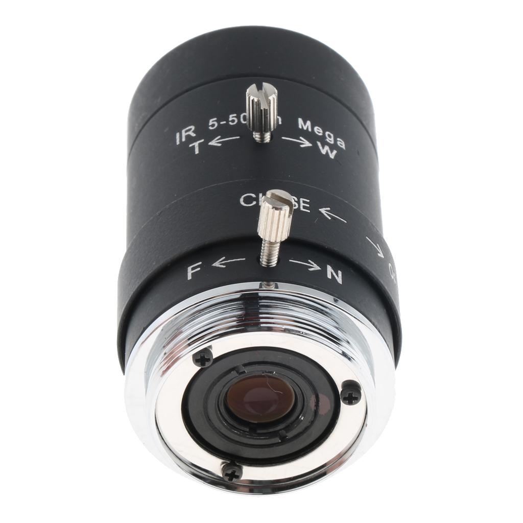 1/3 "5 50mm F1.6 CS Mount Manual IRIS Focus Varifocal  Camera Lens