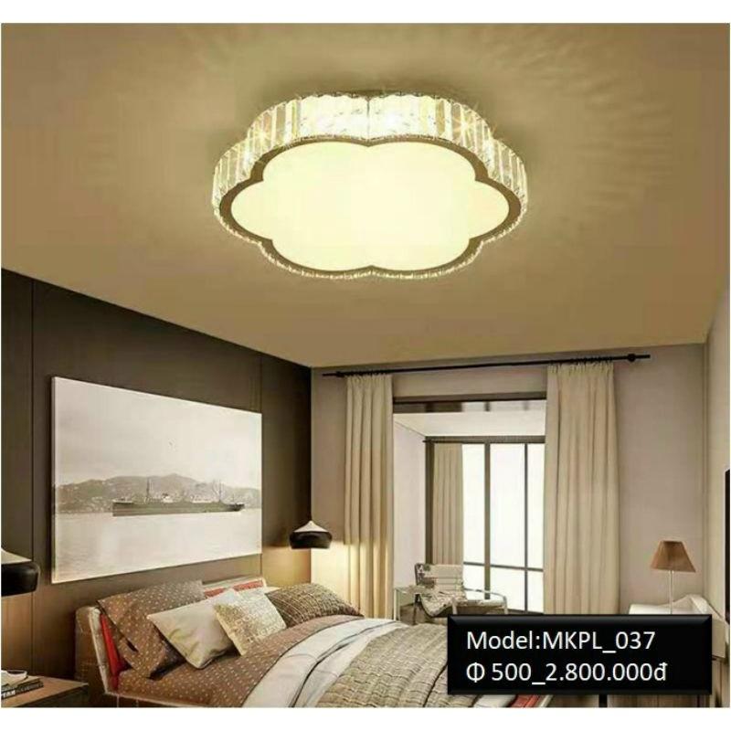 MKPL_037 Đèn mâm áp trần phale chuẩn K9, đèn trần trang trí, đèn trần phòng ngủ