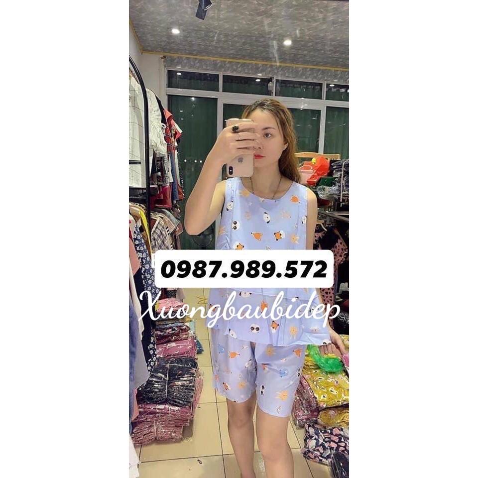 Đồ Bộ bầu Lanh thái họa tiết hàng đẹp