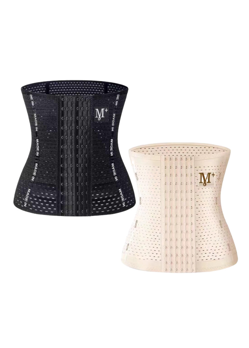 Bộ 2 Gen Nịt Bụng Mẫu Mới M+ Với 6 Nấc Cài Cao Cấp - 4 Thanh Thép Chống Cuộn - Đai Nịt Bụng Giảm Mỡ Sau Sinh Mã G02-2