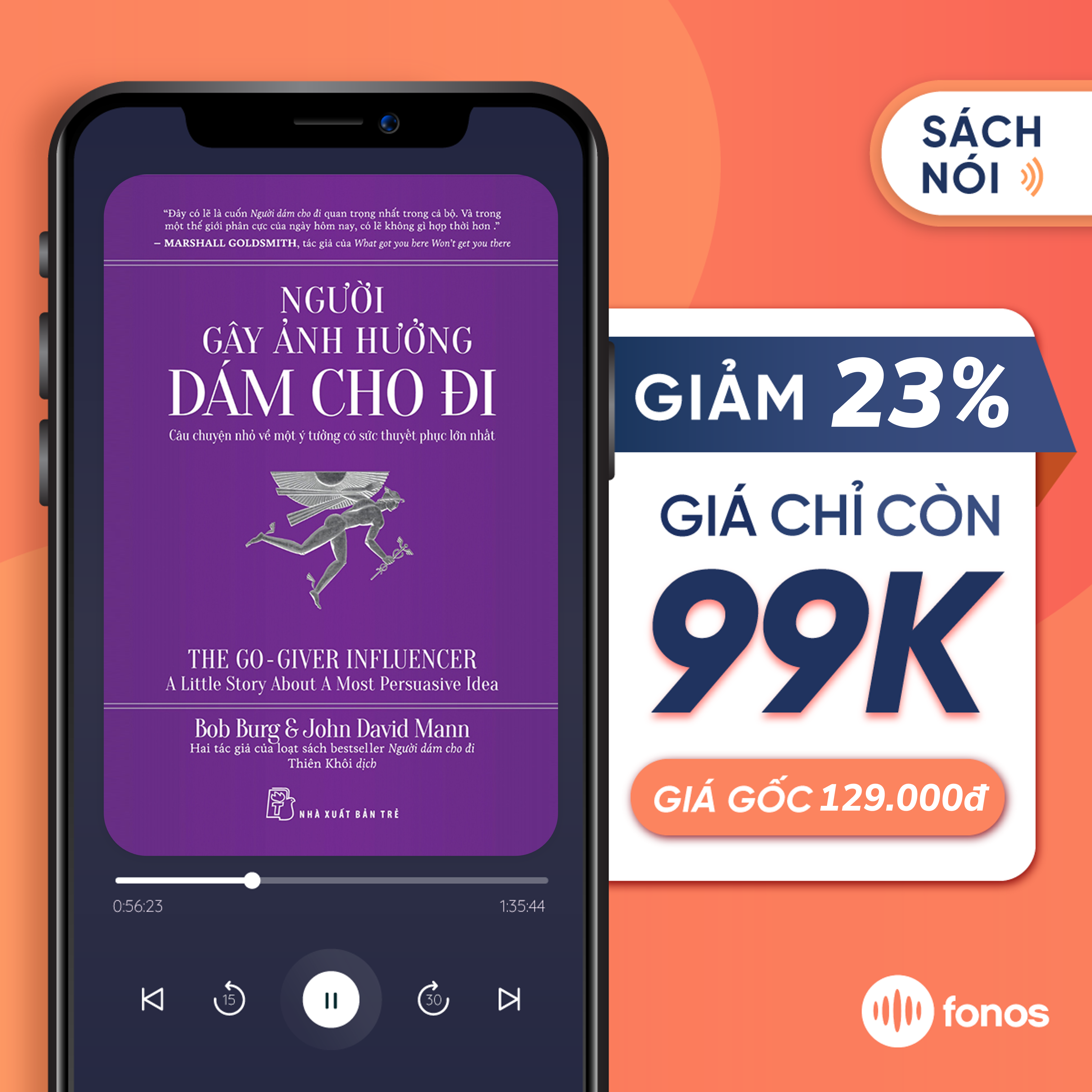 Sách nói Fonos [E-voucher]: Người Gây Ảnh Hưởng Dám Cho Đi 