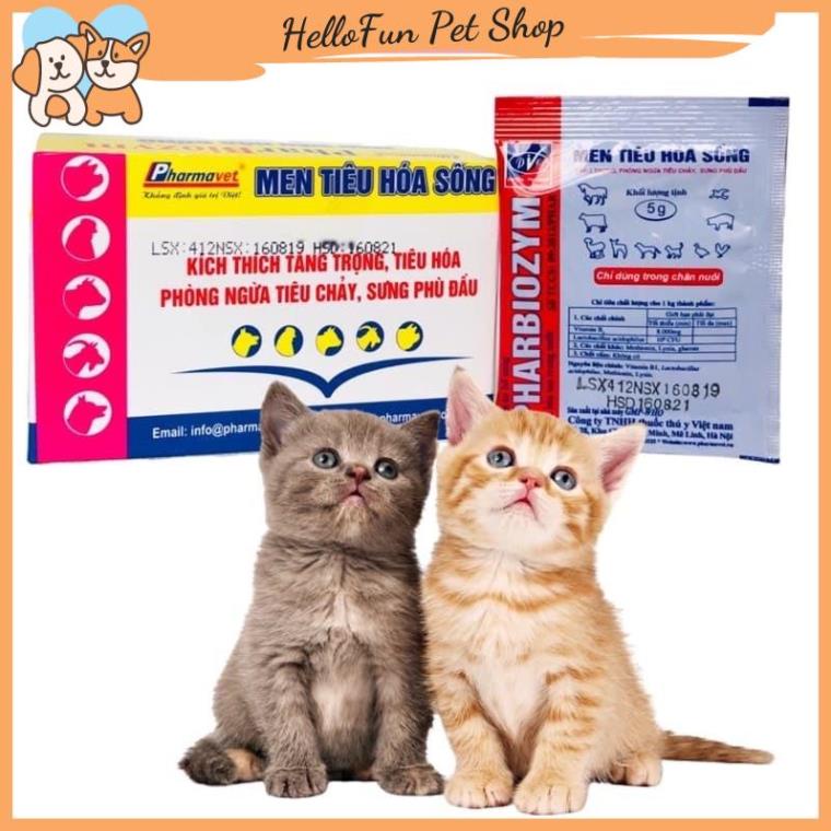 Men tiêu hóa sống cho chó mèo Pharbiozym gói 5gr