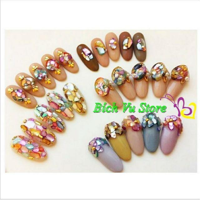 Khay 12 màu xà cừ miếng mỏng