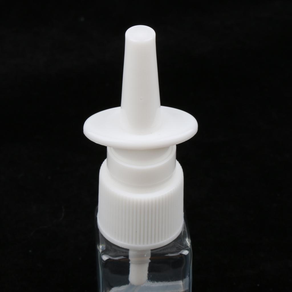 20x Empty Refillable Nasal Spray Bottles Fine Mist Sprayer Vials Containers