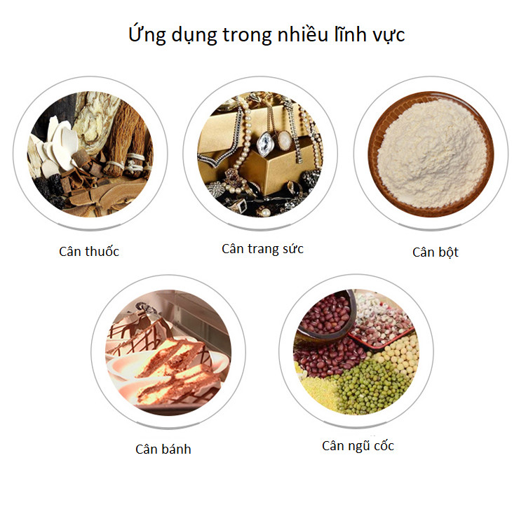 Cân tiểu ly 200g/0,01g cao cấp, thiết kế nhỏ gọn tiện dụng CZ01 ( Tặng kèm 03 móc treo đồ dán tường 3D ngẫu nhiên )