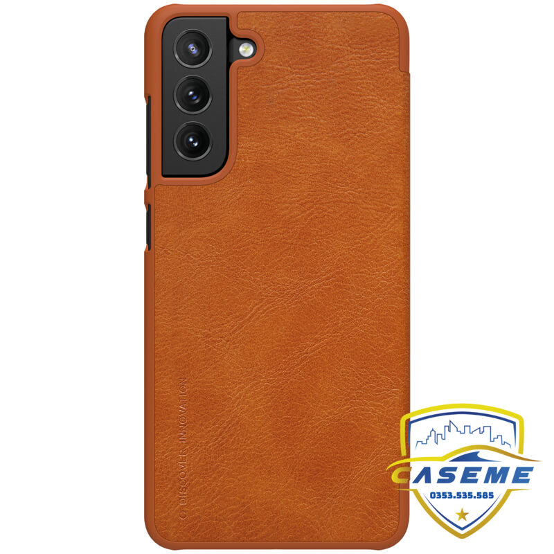Bao da dành cho Samsung S21 FE Nillkin QIN có ngăn đựng thẻ - Hàng Chính Hãng