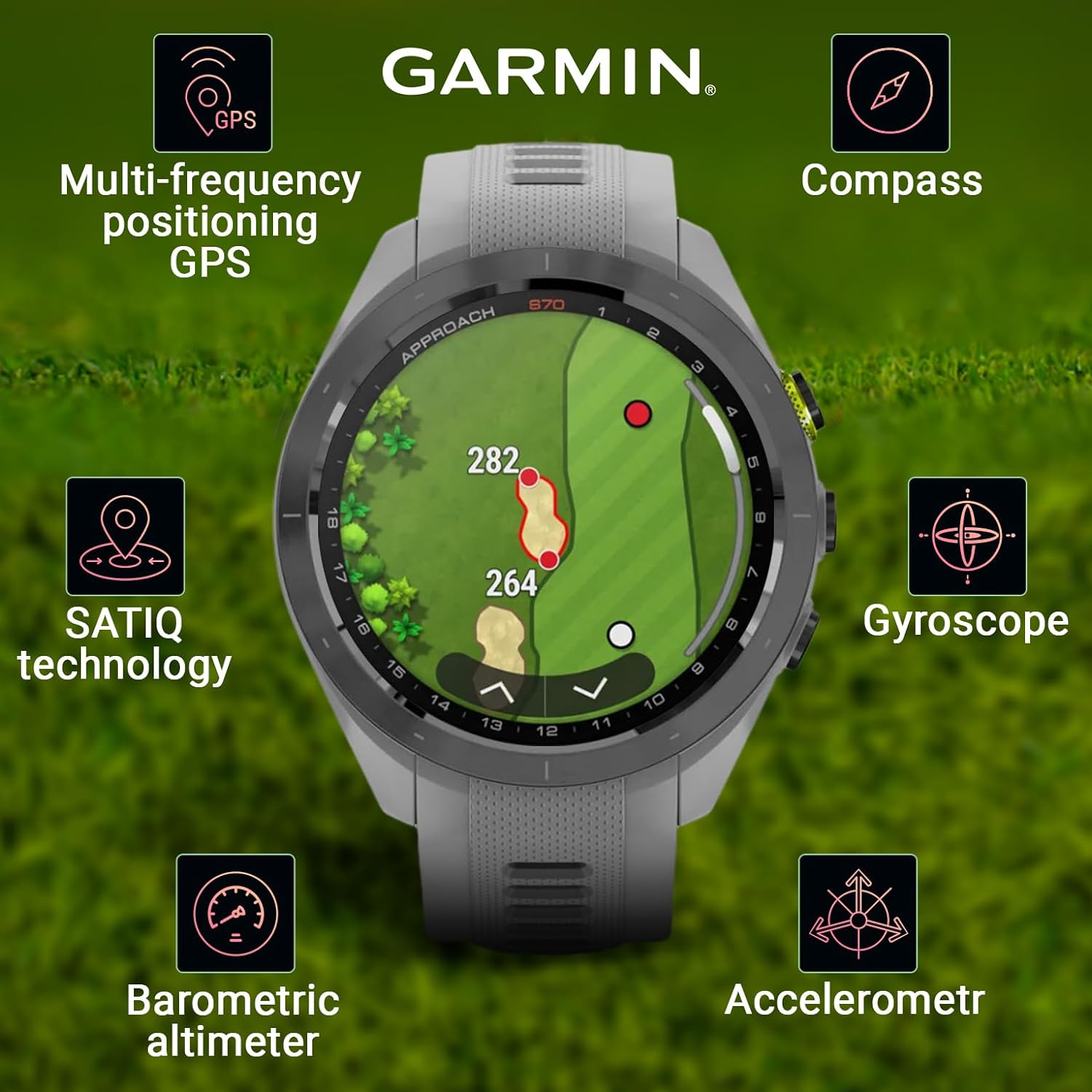 Đồng hồ thông minh Garmin Approach S70 (42mm/47mm) - Hàng chính hãng