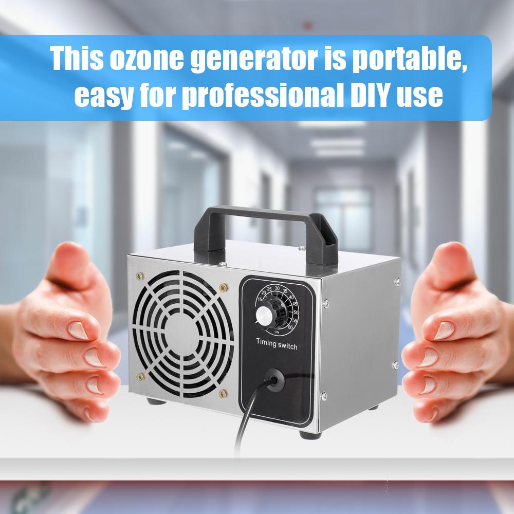 10g/h 220V Portable Ozonator Air Filter Purifier Fan with Timer Function For Home Car Formaldehyde Remover