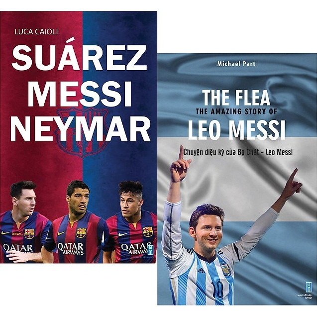 Combo 2 cuốn Chuyện diệu kỳ của Bọ chét Messi và Suarez Messi Neymar