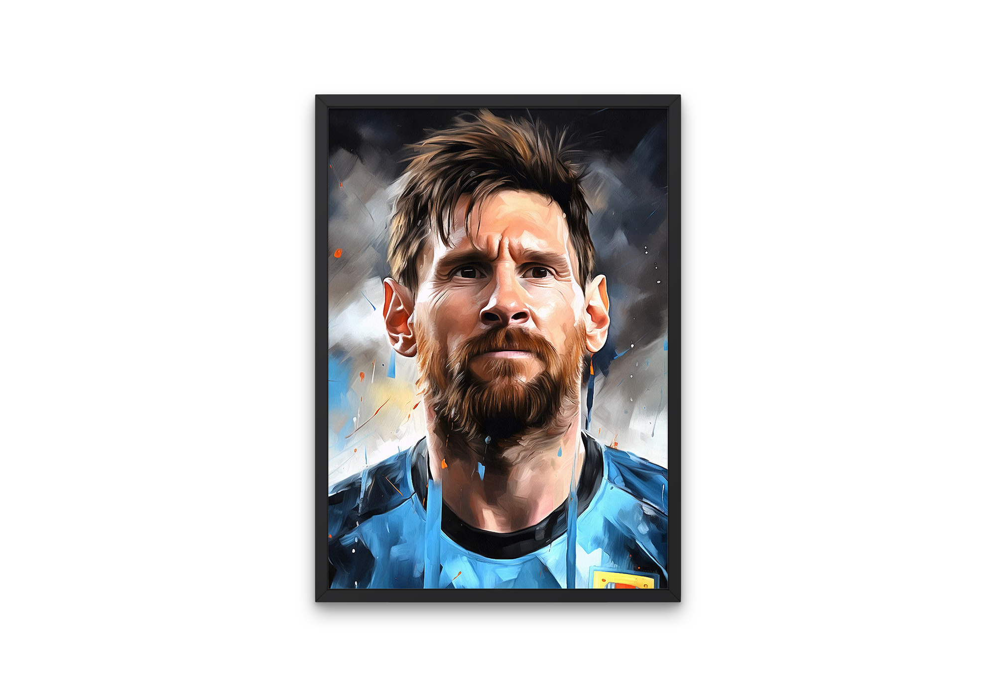 Quà tặng cho tâm | Tranh nghệ thuật chân dung cầu thủ Messi | Tranh canvas (STA_Messi_01)