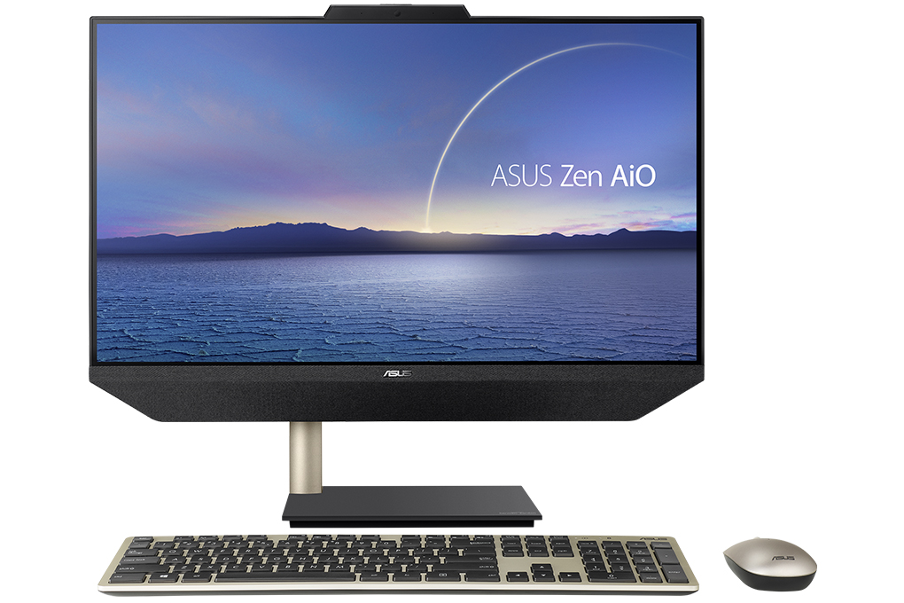 Asus Zen AIO M5401WU R5 5500U/8GB/512GB/23.8&quot;F/Touch/WLKB/WLMouse/Win11/(BA014W)/Đen - Hàng chính hãng