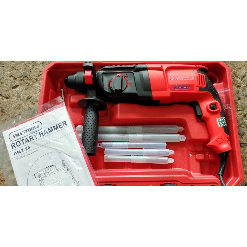 MÁY KHOAN ĐỤC BÊ TÔNG 3 CHỨC NĂNG AMAXTOOLS AM2-26 - HÀNG CHÍNH HÃNG
