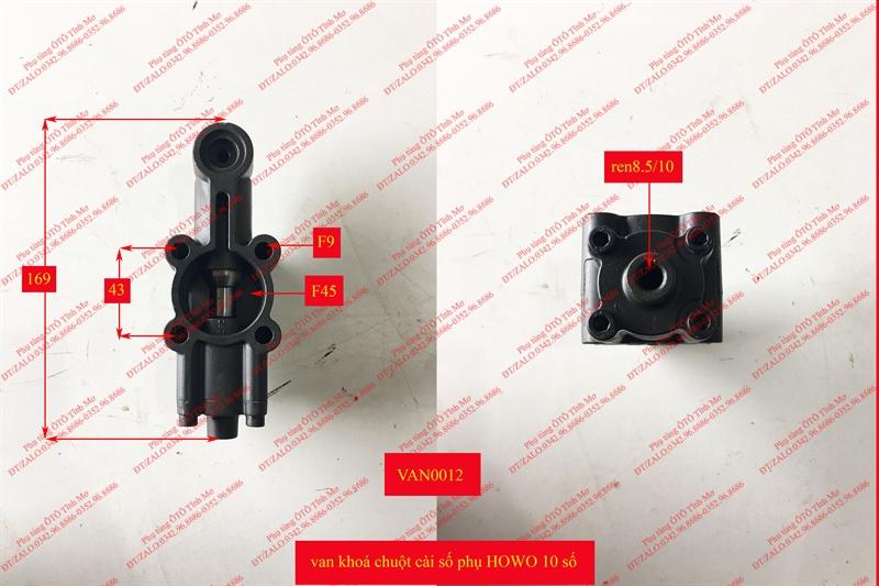 Van khoá chuột cài số phụ HOWO 10 số