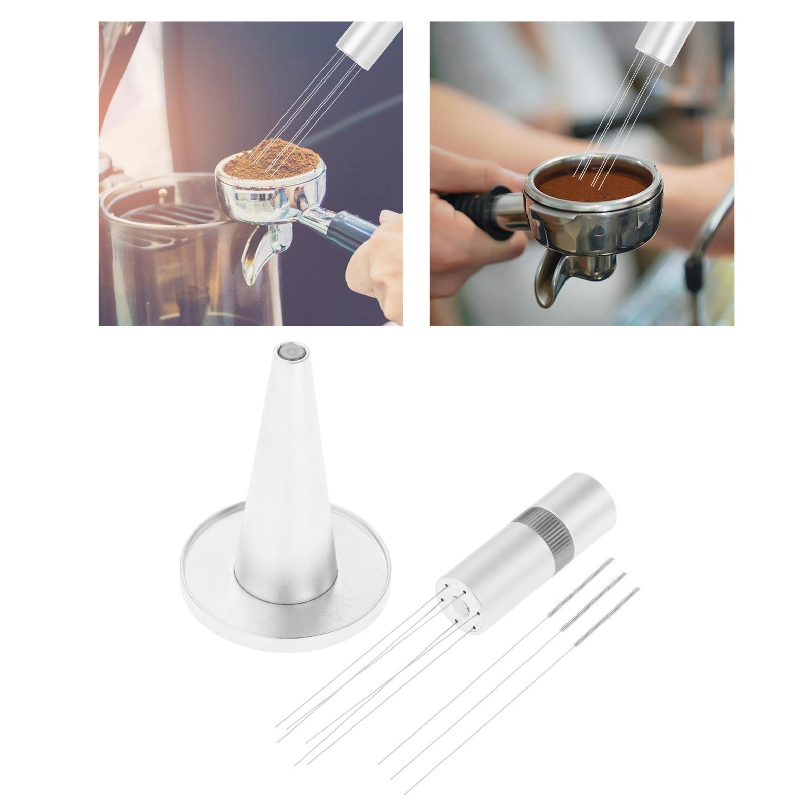 Coffee Stirrer Barista Hand Distribution Tool with Stand Coffee Distributor