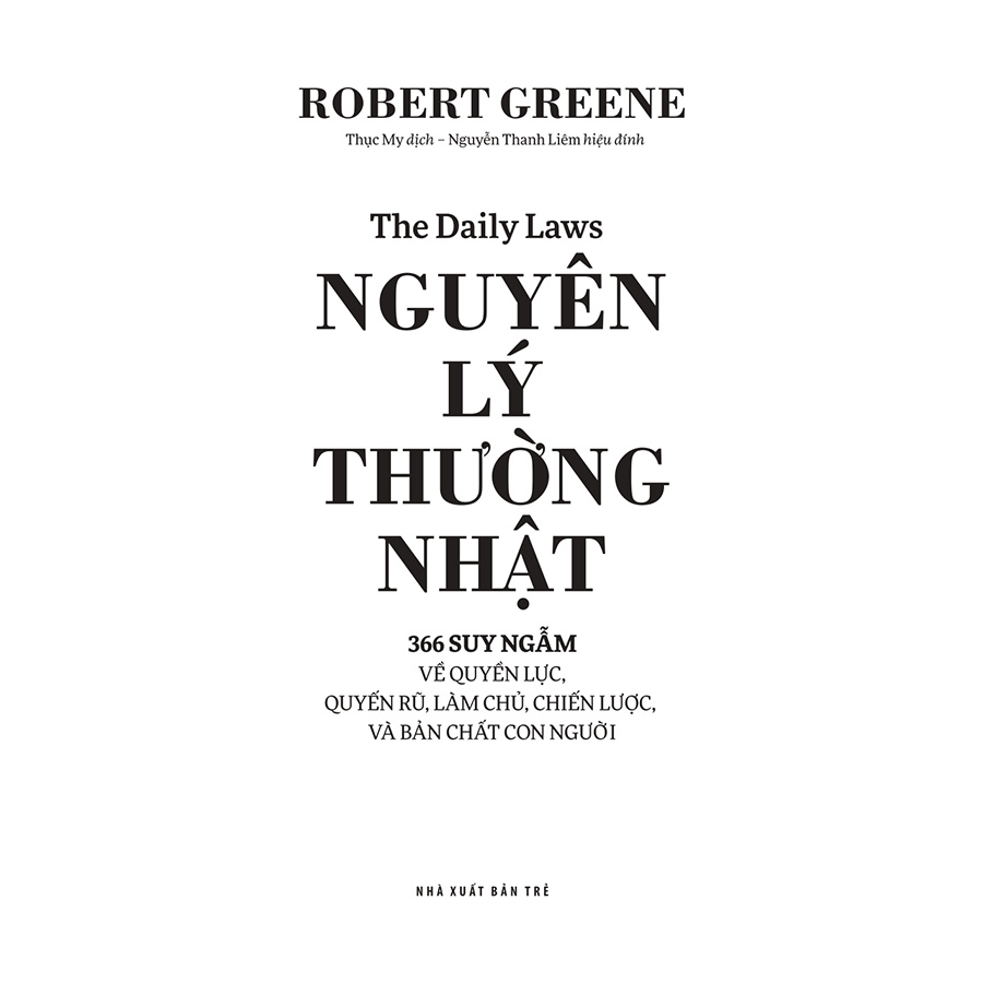 Nguyên lý Thường nhật: 366 Suy ngẫm về Quyền lực, Quyến rũ, Làm chủ, Chiến lược, và Bản chất con người