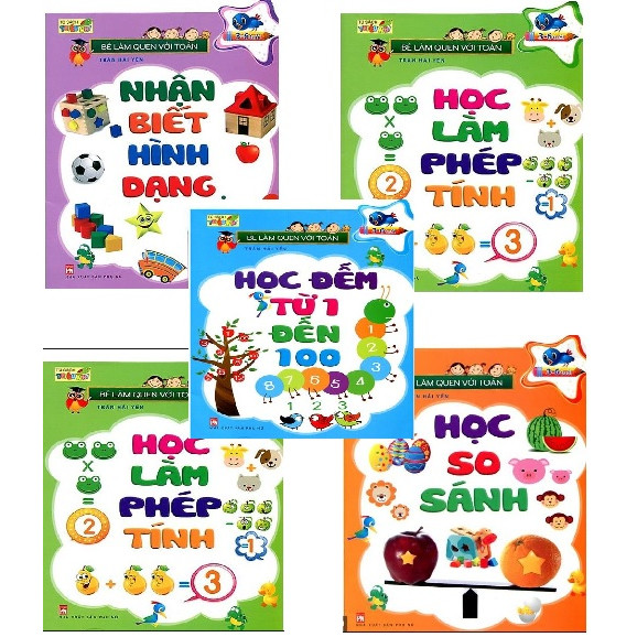 Combo bộ sách Bé làm quen với Toán học - Bộ 5 cuốn