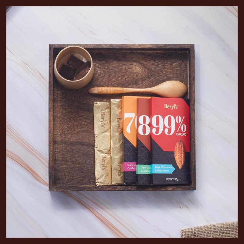 Socola đắng không đường Beryl's 80% ca cao thanh 90g