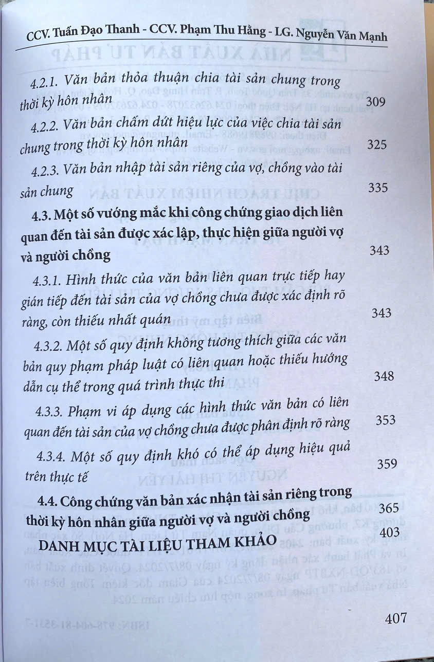 Giao Dịch Dân Sự Liên Quan Tới Tài Sản Của Vợ, Chồng Qua Thực Tiễn Hành Nghề Công Chứng