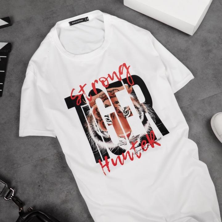 Áo thun TIGER thời trang, dáng thể thao, đẹp, mạnh mẽ, cotton mềm mịn co giãn.