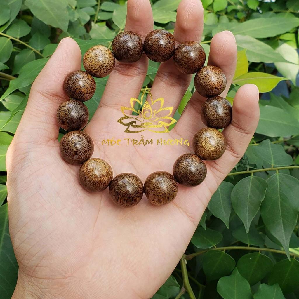 Vòng Tay Trầm Hương Hạt Tròn Đơn Size 16mm
