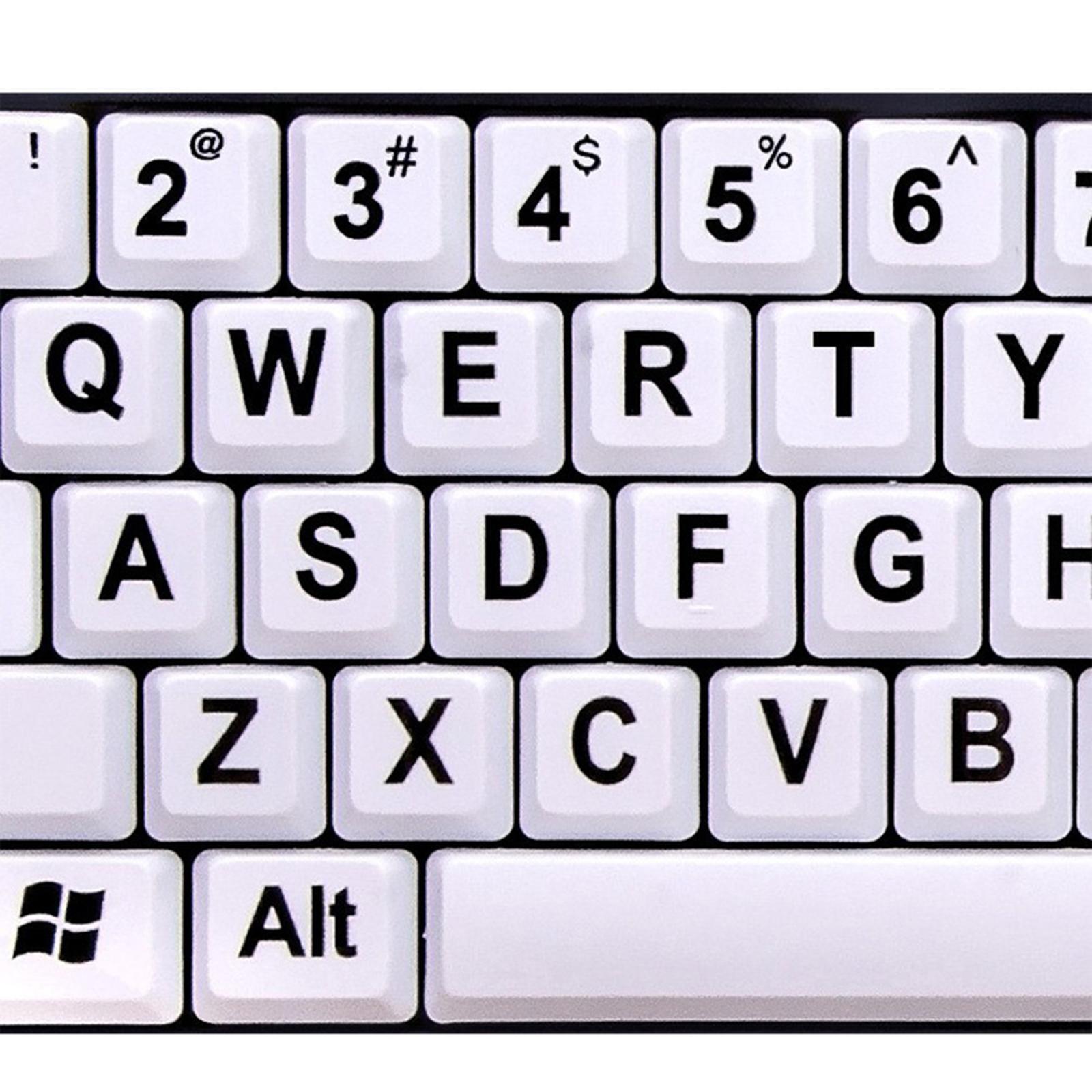 107 Large Print Computer Keyboard  High Contrast for