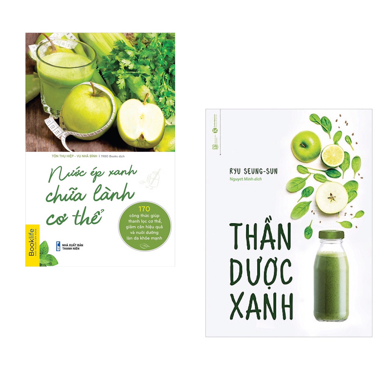 Combo Nước Ép Xanh Chữa Lành Cơ Thể Thần Dược Xanh Thực Dưỡng Ăn Xanh Và Sức Mạnh Của Cơ Chế Tự Lành